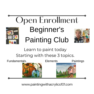 Beginner's Painting Club Open Enrollment