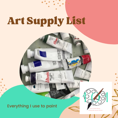 artist, supply, list, beginners,