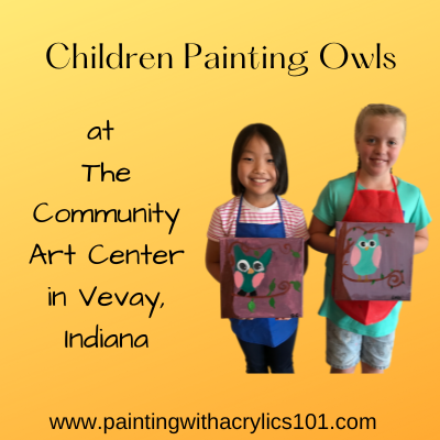 Painting class in Vevay, Indiana