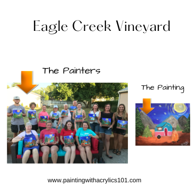 Painting at Eagle Creek Vineyard
