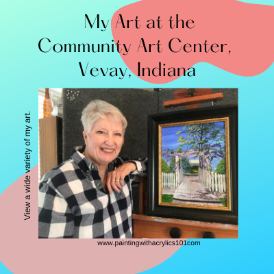 Sharon Durbin Graves art in Community Art Center in Vevay Indiana