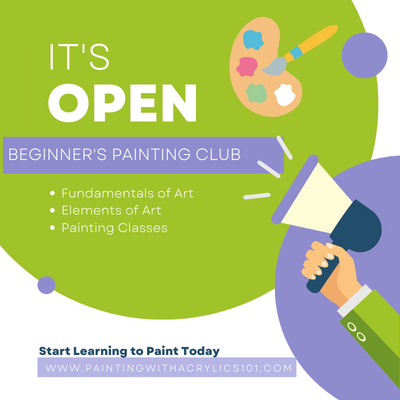Beginner's Painting Club is Open