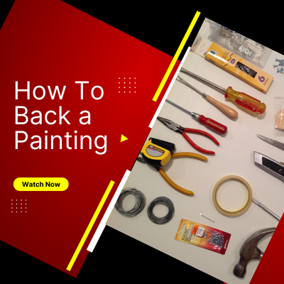 How to back a painting