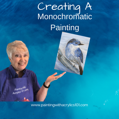 Create a monochromatic painting