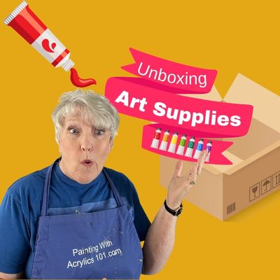 All artist love new art supplies - unboxing day