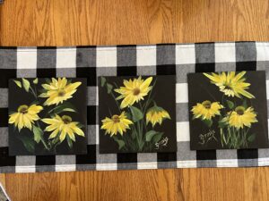 Acrylic sunflower paintings