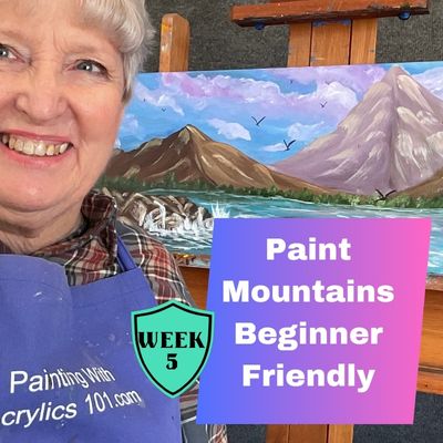 How to paint stunning mountains in acrylics