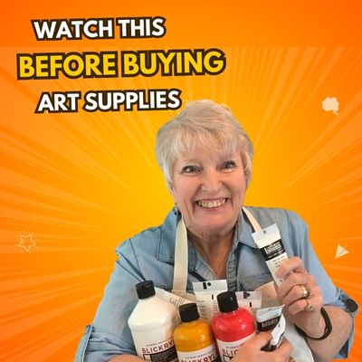 Beginners buying art supplies necessary