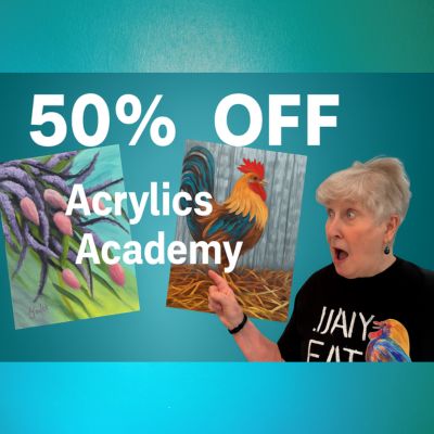 Half Off Painting With Acrylics Academy